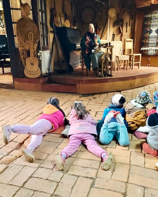 Cuidando los animales del jardín