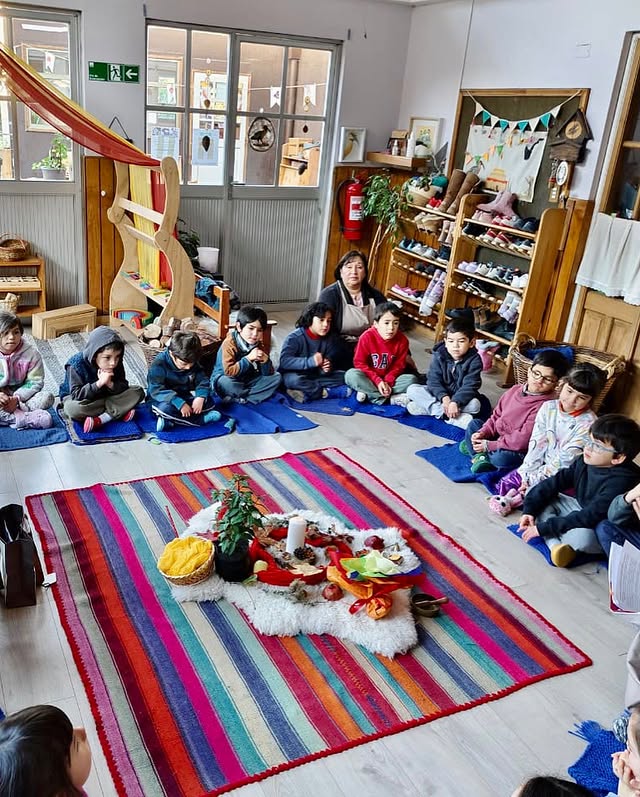 Recolectando frutas del jardín